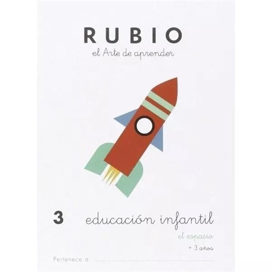 Cuaderno Aprendizaje RUBIO Preescolar Modelo Nº 3