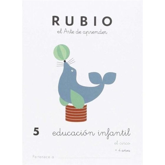 Cuaderno Aprendizaje RUBIO Preescolar Modelo Nº 5