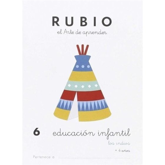 Cuaderno Aprendizaje RUBIO Preescolar Modelo Nº 6