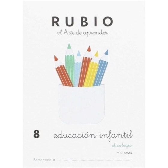 Cuaderno Aprendizaje RUBIO Preescolar Modelo Nº 8
