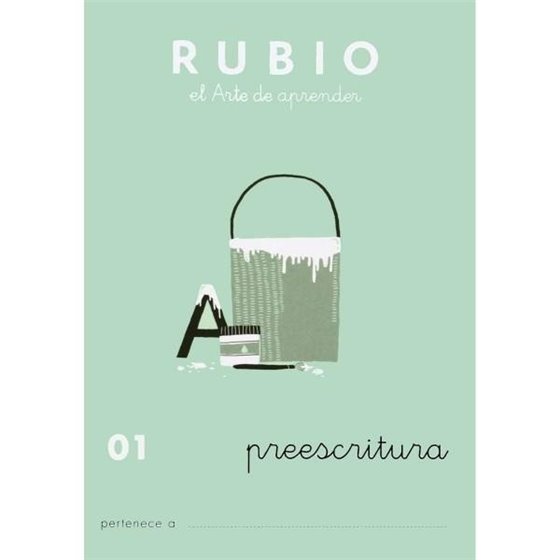 Cuaderno Aprendizaje RUBIO Preescritura Modelo Nº 01