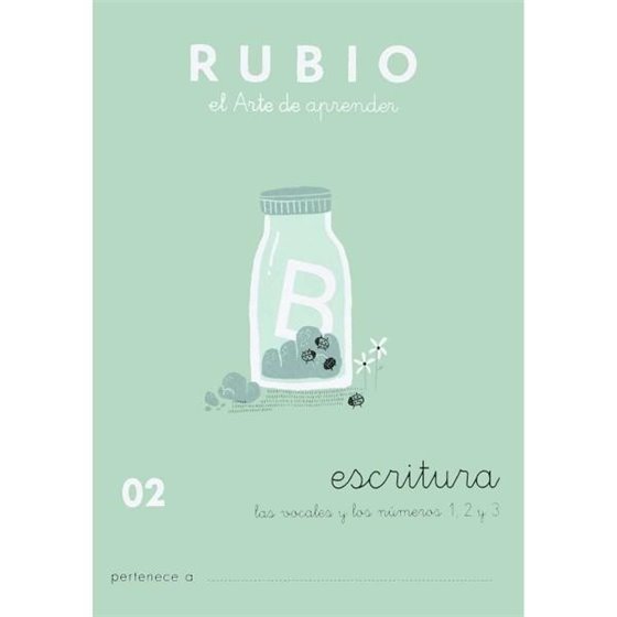 Cuaderno Aprendizaje RUBIO Preescritura Modelo Nº 02
