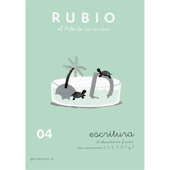 Cuaderno Aprendizaje RUBIO Preescritura Modelo Nº 04