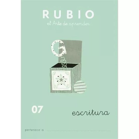 Cuaderno Aprendizaje RUBIO Preescritura Modelo Nº 07