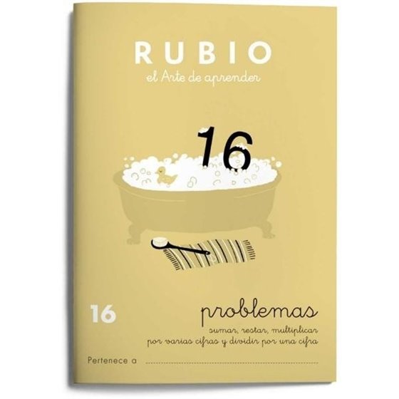 Cuaderno Aprendizaje RUBIO Problemas Modelo Nº 16