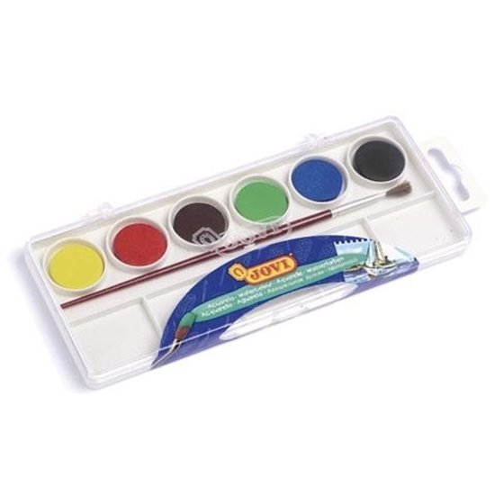 Acuarelas Con Pincel JOVI Envase 6 COLORES