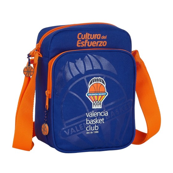 Bolso Bandolera VALENCIA BASKET 16 x 22 x 6 cm.