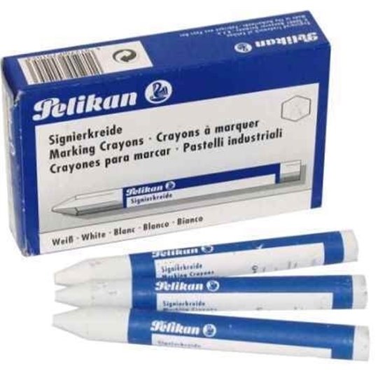 Barra Cera De Marcar 762 PELIKAN Caja x12 Color Blanco