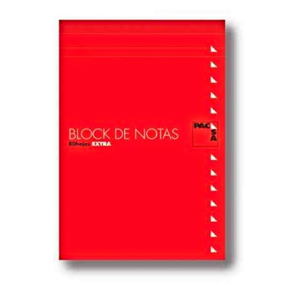Bloc Notas Perforado PACSA 8º 80H 60 g. Modelo Cuadros 4 mm.
