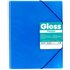 Carpeta Fundas Espiral Gomas GRAFOPLAS Maxiplas Gloss A4 20 Hojas Color Azul