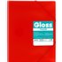 Carpeta Fundas Espiral Gomas GRAFOPLAS Maxiplas Gloss A4 20 Hojas Color Rojo