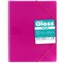 Carpeta Fundas Espiral Gomas GRAFOPLAS Maxiplas Gloss A4 20 Hojas Color Rosa