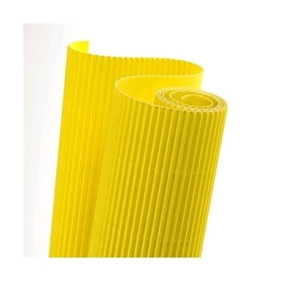 Cartón Ondulado CANSON 300 g/m2 Rollo 50 x 70 cm. Color Amarillo Limón