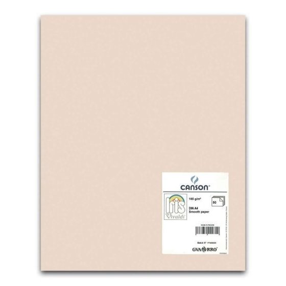 Cartulina CANSON Iris Vivaldi A4 185 g. Paquete x50 Color Crema