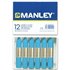Cera Blanda MANLEY Caja x12 Unicolor Color Azul Celeste