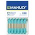 Cera Blanda MANLEY Caja x12 Unicolor Color Azul Turquesa