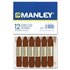 Cera Blanda MANLEY Caja x12 Unicolor Color Pardo