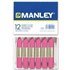 Cera Blanda MANLEY Caja x12 Unicolor Color Rosa Natural