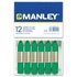Cera Blanda MANLEY Caja x12 Unicolor Color Verde Natural