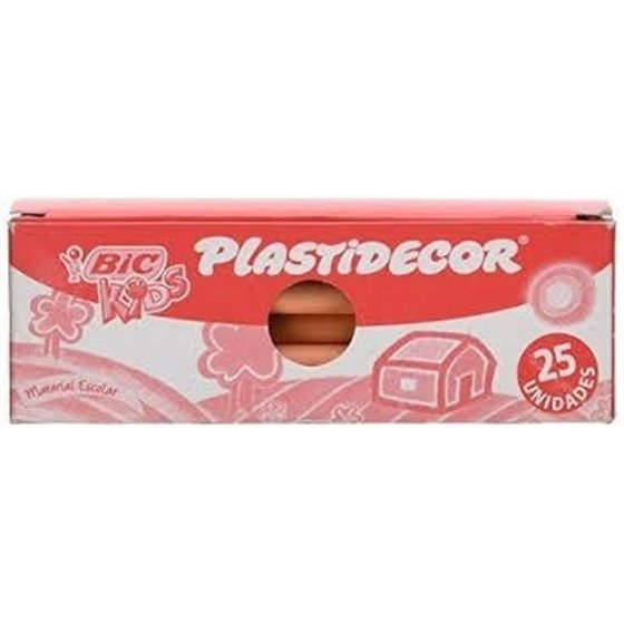 Ceras BIC Kids PLASTIDECOR Caja x25 Unicolor Color Carne