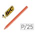 Ceras BIC Kids PLASTIDECOR Caja x25 Unicolor Color Naranja