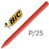 Ceras BIC Kids PLASTIDECOR Caja x25 Unicolor Color Rojo