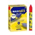 Ceras Blandas MAXIDACS Caja x12 Unicolor Color Rojo