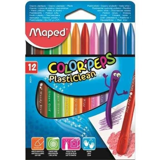 Ceras MAPED Color Peps Envase 12 COLORES