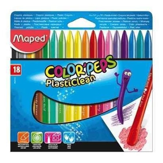 Ceras MAPED Color Peps Envase 18 COLORES