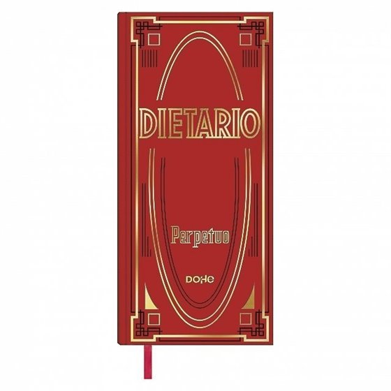Dietario Perpetuo DOHE Dos Tercios Día Página Color Rojo