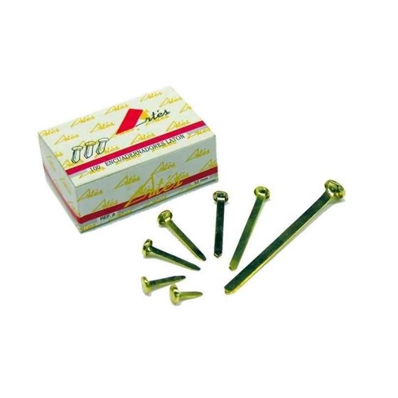 Encuadernador Cabeza Redonda ARTES Caja x100 Tamaño 20 mm.