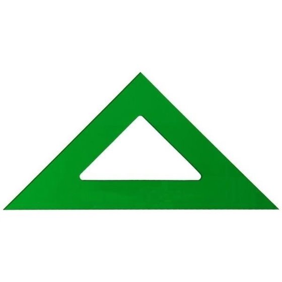 Escuadra Técnica FAIBO Verde Tamaño 25 cm.