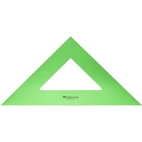 Escuadra Técnico FABER-CASTELL Verde Tamaño 50 cm.