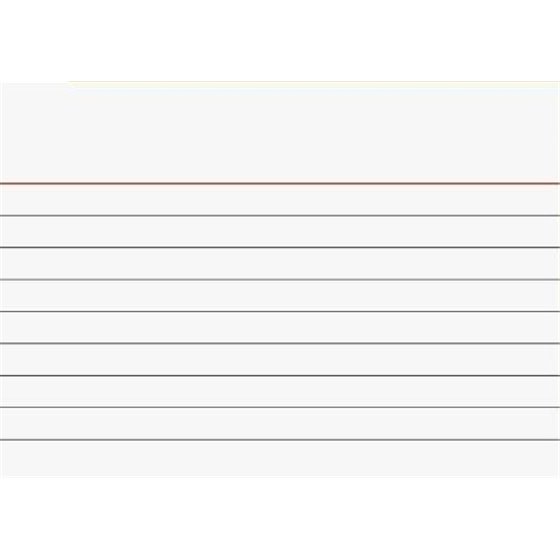 Fichas Cartulina LOAN Rayada Paquete x100 Tamaño 12.5 x 20.5 cm. 