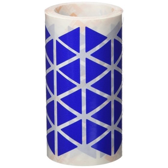 Gomets Triangulares APLI 20 x 20 mm. Rollo x2596 Color Azul