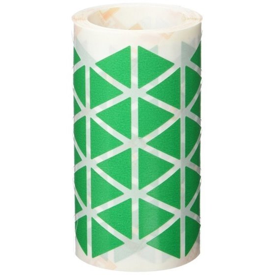 Gomets Triangulares APLI 20 x 20 mm. Rollo x2596 Color Verde