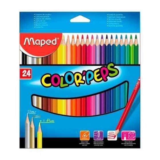 Lápices Colores MAPED Color Peps Envase 24 COLORES