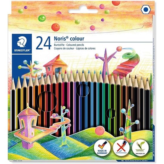 Lápices Colores STAEDTLER Noris Colour Envase 24 COLORES