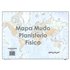 Mapa Mudo SELVI Físico Din-A4 Modelo Planisferio