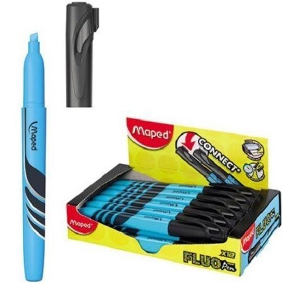 Marcador Fluorescente Estrecho MAPED Fluo Peps Pen Color Azul