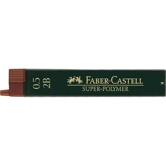 Minas Grafito Para Portaminas FABER-CASTELL 0,5 mm. Dureza 2B