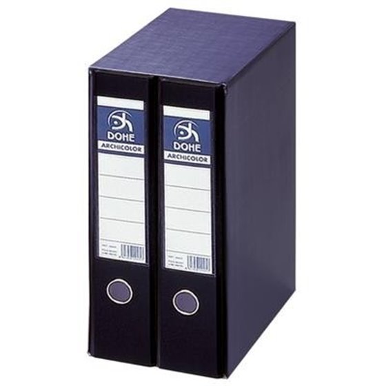 Módulo 2 Carpetas DOHE Folio 70 mm. Color Negro