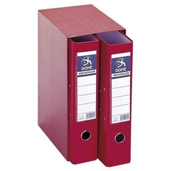 Módulo 2 Carpetas DOHE Folio 70 mm. Color Rojo