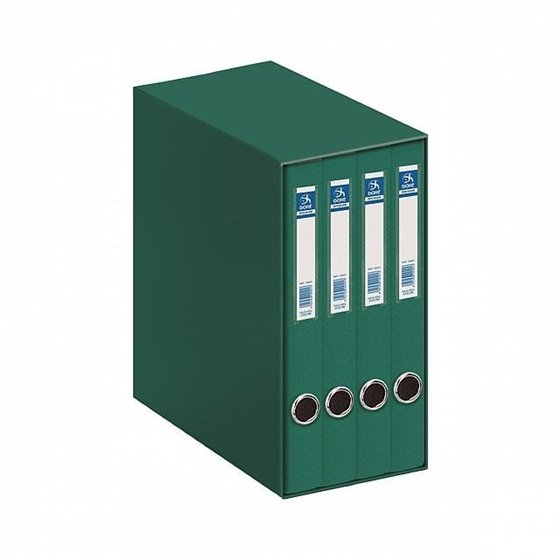 Módulo 4 Carpetas DOHE Folio 25 mm. Color Verde