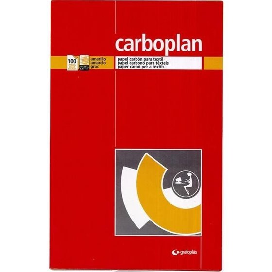 Papel Carbón GRAFOPLAS 210 x 33 mm. Caja x100 Color Amarillo