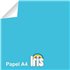 Papel Color IRIS 80 g. Paquete x100 Hojas Color Azul Turquesa