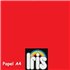 Papel Color IRIS 80 g. Paquete x100 Hojas Color Tomate