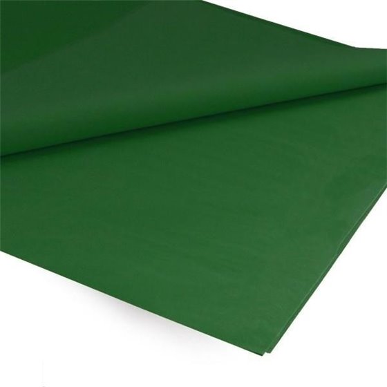 Papel Seda ARTES 51 x 76 cm. Mano x25 Hojas Color Verde Oscuro