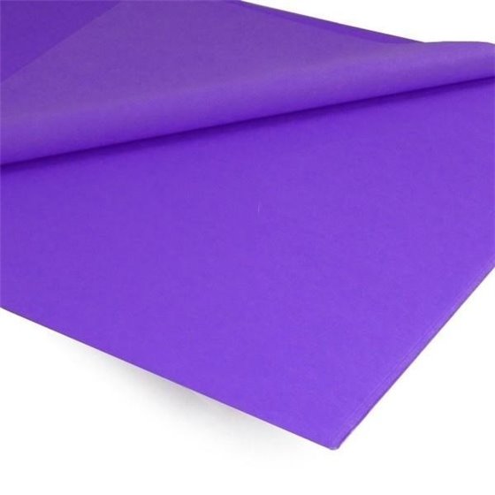 Papel Seda ARTES 51 x 76 cm. Mano x25 Hojas Color Violeta