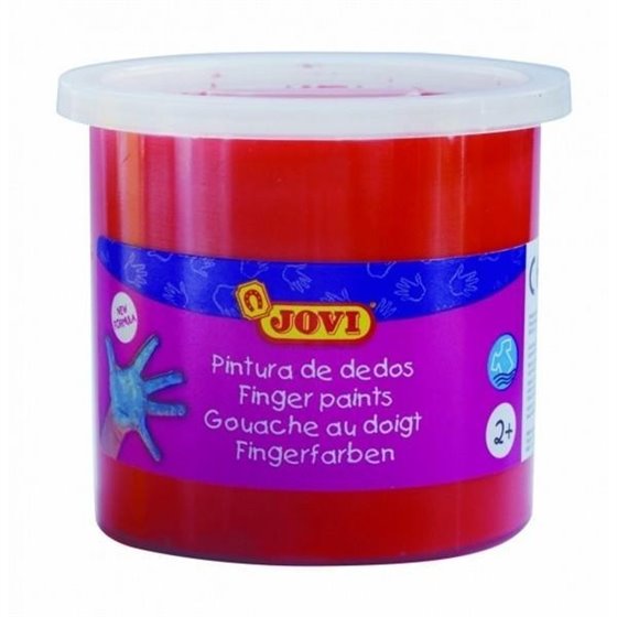 Pintura Dedos JOVI Bote x125 ml. Color Bermellón